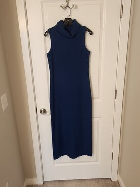 Sleeveless Cowl Midi Dress